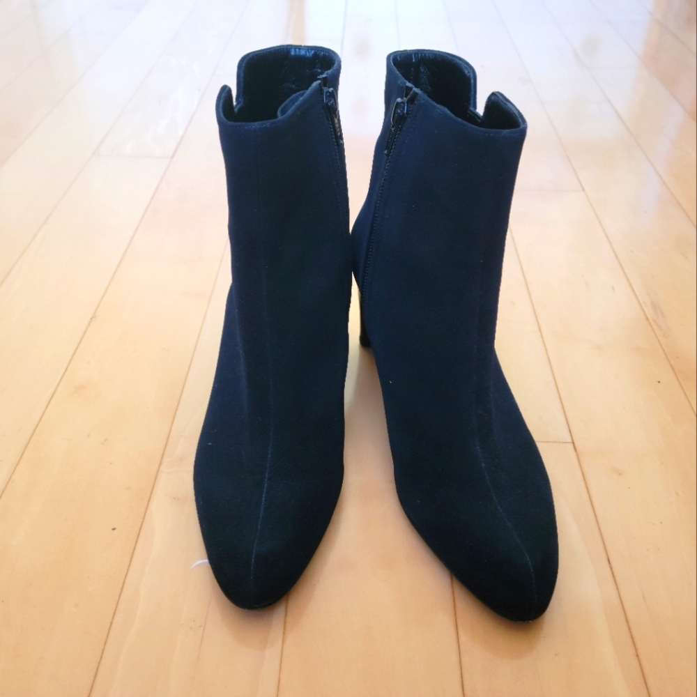Stuart Weitzman Gore-Tex Fabric Ankle Boots - Picture 7 of 8
